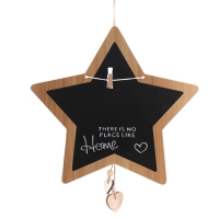 Панно МДФ "Меловая доска. Звезда" с прищепками 1х28х28 см Панно МДФ "Меловая доска. Звезда" с прищепками 1х28х28 см