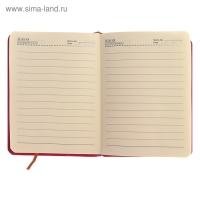 Ежедневник недатированный А6, 120 листов в линейку, обложка пвх, МИКС