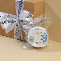 Лента атласная «С Новым годом», белая, 4 см × 5 метров Лента атласная «С Новым годом», белая, 4 см × 5 метров