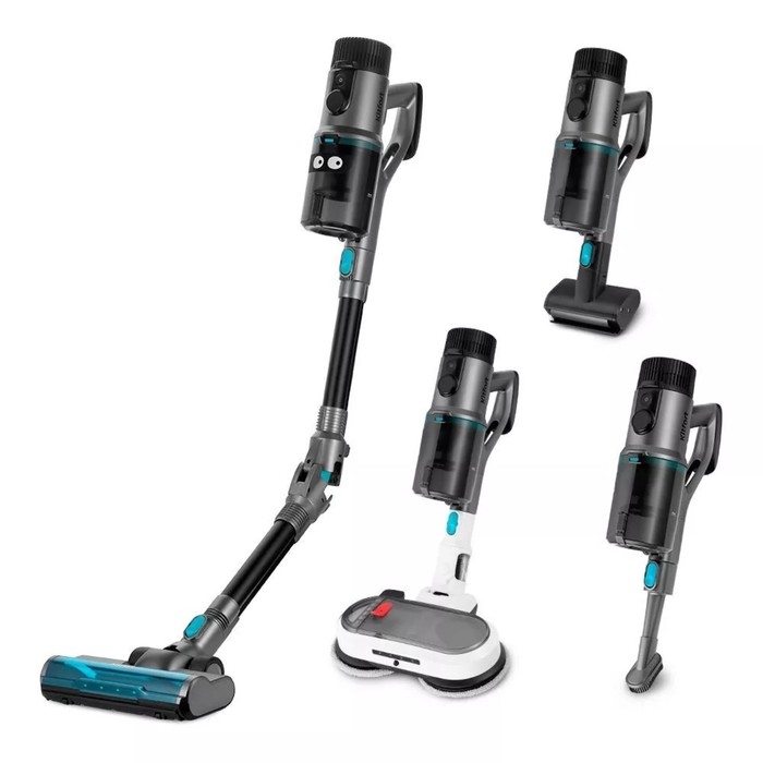 Пылесос Kitfort КТ-5158, вертикальный, беспроводной, 350 Вт, сухая/влажная уборка, 0.6 л Пылесос Kitfort КТ-5158, вертикальный, беспроводной, 350 Вт, сухая/влажная уборка, 0.6 л