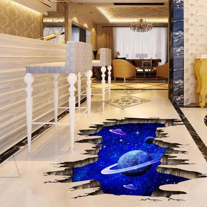 Наклейка 3Д интерьерная Космос 90*60см