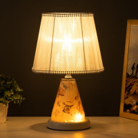 Лампа настольная с подсветкой "Дамона" 1х40Вт Е27 220В белый 21х21х33 см RISALUX