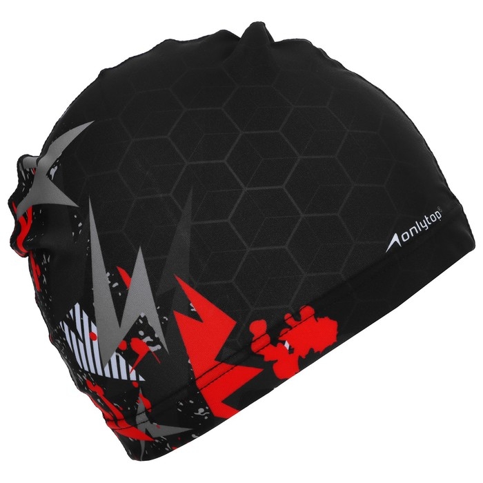 Шапочка для плавания взрослая ONLYTOP &laquo;Соты&raquo;, тканевая, обхват 54-60 см