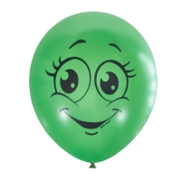 Набор шаров 12" &laquo;Улыбки&raquo;, пастель, 1-сторонний, набор 5 шт.