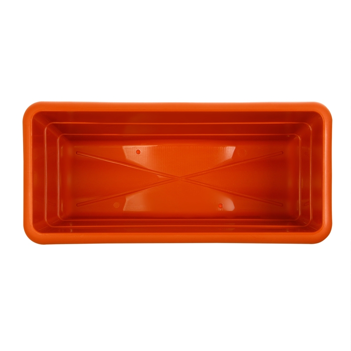 Ящик для цветов, 48 &times; 22 &times; 17 см, 10 л, цвет терракот