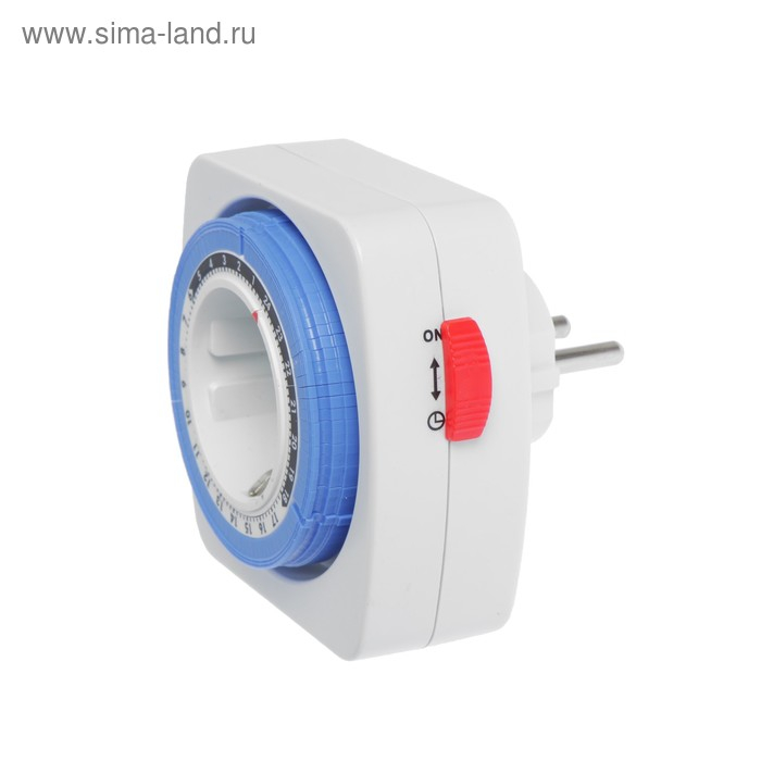 Розеточный механический таймер суточный Luazon Lighting, 16A, шаг 15 мин, 220 В Розеточный механический таймер суточный Luazon Lighting, 16A, шаг 15 мин, 220 В