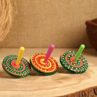 Сувенир волчок "Спираль", дерево, микс