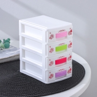 Мини - комод для мелочей 4 секции &laquo;Рози&raquo;, 13&times;9&times;15 см, цвет МИКС