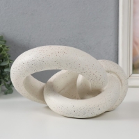 Сувенир полистоун "Абстракция. Узел" белый с чёрными вкраплениями 20х18х11,5 см Сувенир полистоун "Абстракция. Узел" белый с чёрными вкраплениями 20х18х11,5 см