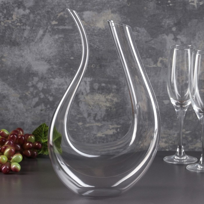 Декантер стеклянный для вина Magistro &laquo;Совиньон&raquo;, 1,3 л