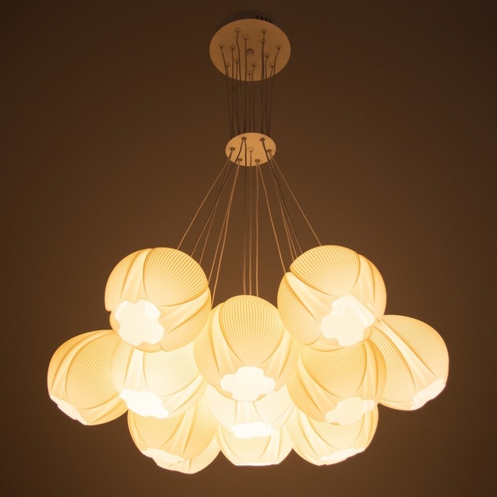 Светильник BayerLux "Бутоны" 13хЕ14 15Вт  белый 60х60х18-120см