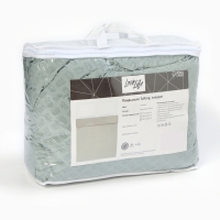 Покрывало LoveLife Tufting: Квадрат цв.зеленый,  240*230&plusmn;5см, микрофайбер, 100% п/э