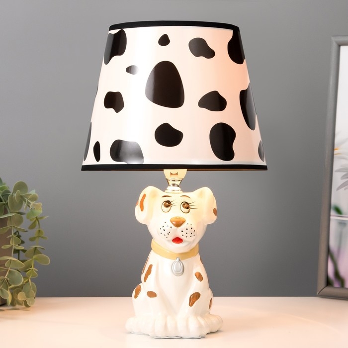 Лампа настольная "Довольный песик" h=18 см, (220V/Е14) МИКС RISALUX