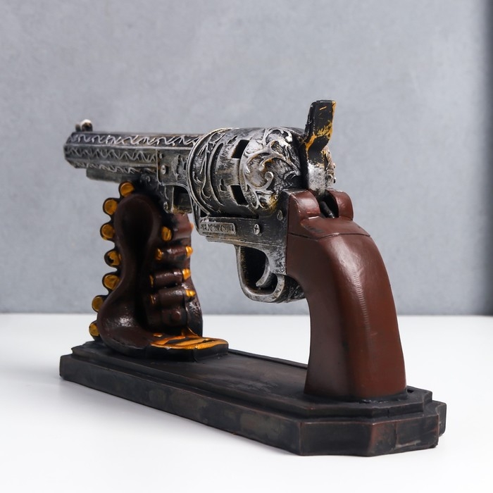 Сувенир полистоун "Револьвер коллекционный"  29х13 см