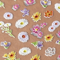 Наклейки для ногтей &laquo;На поле&raquo;, объёмные, разноцветные