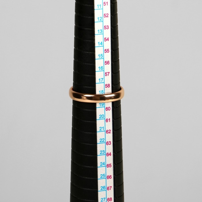 Прибор для измерения размера кольца, 2,5&times;2,5&times;24,8 см, цвет чёрный