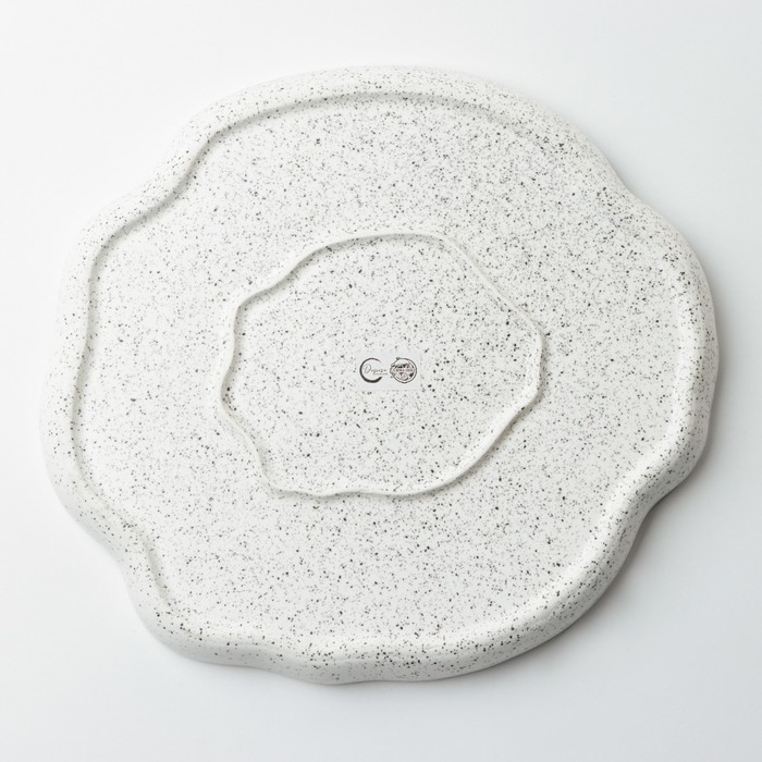 Блюдо керамическое для подачи &laquo;Розовое&raquo;, 27 см, цвет розовый