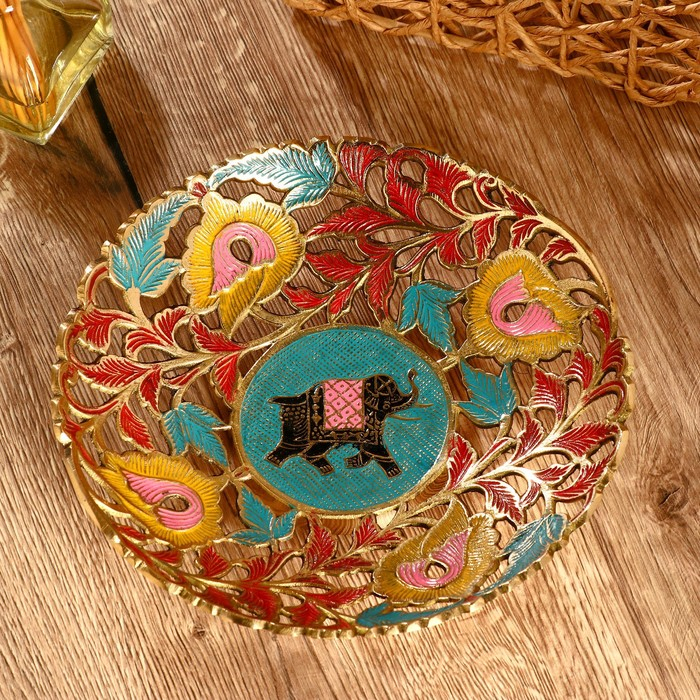 Блюдо латунь Блюдо латунь "Джулия" 22,5х22,5х4,5 см