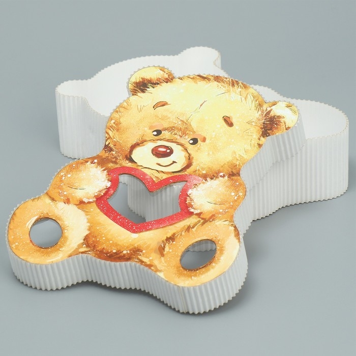 Коробка подарочная, кондитерская упаковка, «Медвежонок», 16,5х20х5 см Коробка подарочная, кондитерская упаковка, «Медвежонок», 16,5х20х5 см