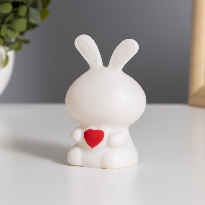 Ночник "Зайчик с сердцем" 2Вт LED LR44 белый 4х4х8,5см