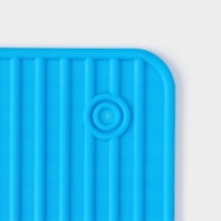 Подставка под горячее Доляна &laquo;Квадраты&raquo;, 17 см, цвет синий