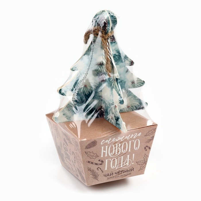 Новый год! Чай чёрный, зимняя вишня &laquo;Снежного нового года&raquo;,20 г