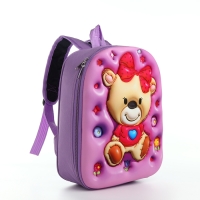 Рюкзак детский на молнии &laquo;Выбражулька&raquo;, цвет сиреневый