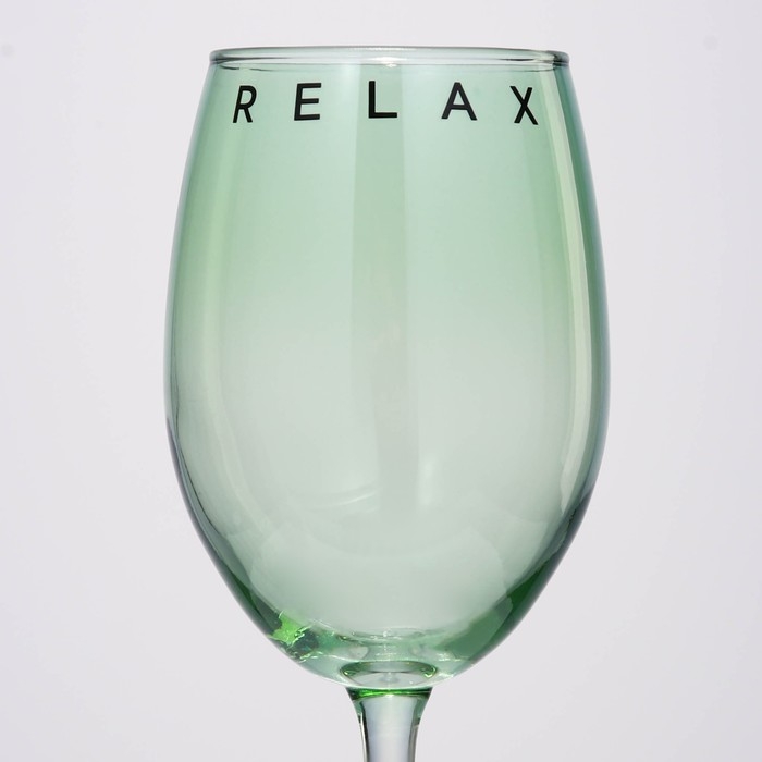 Бокал для вина &laquo;Relax&raquo;, 360 мл, зеленый