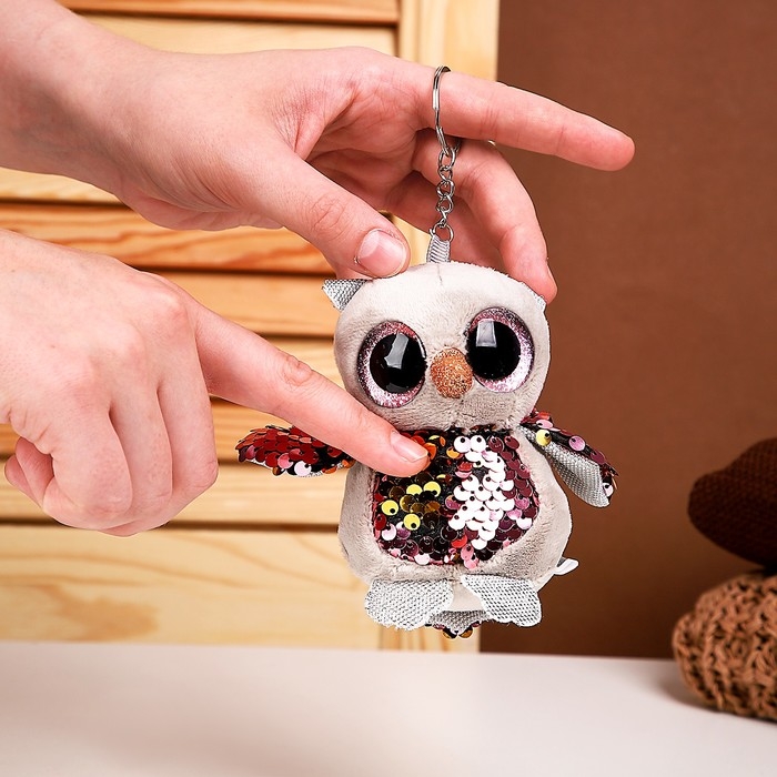 Мягкая игрушка &laquo;Сова&raquo;, на брелоке, 10 см, цвета МИКС
