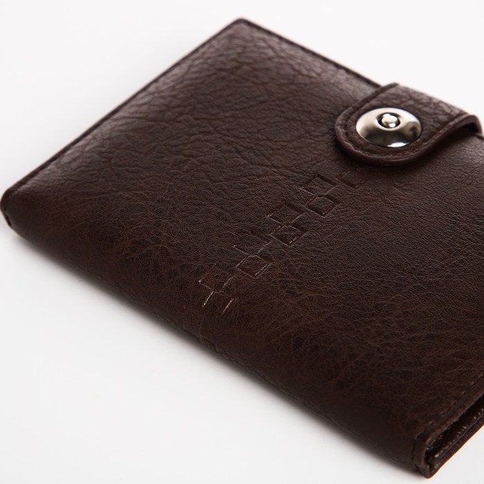 Обложка для документов 2 в 1: автодокументы, паспорт, цвет коричневый Обложка для документов 2 в 1: автодокументы, паспорт, цвет коричневый