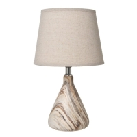 Лампа настольная 16385/1 E14 40Вт бежевый 22х22х37 см RISALUX