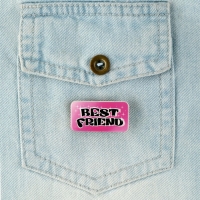 Брелок для ключей, значок, сувенир &laquo;Любимой подружке&raquo;, набор, 6,8 х 10,5 см.