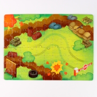 Деревянный 3д конструктор &laquo;Машина под раскраску&raquo;, пазл