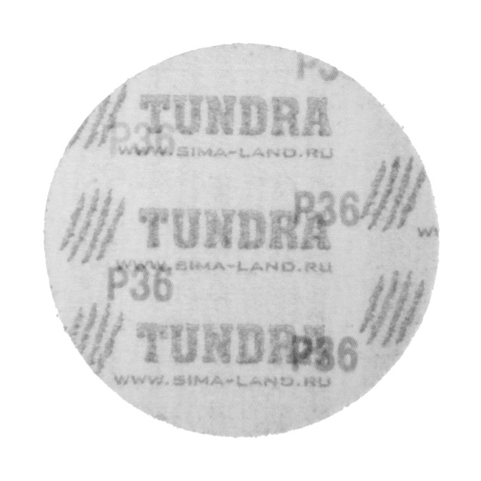 Круг абразивный шлифовальный под "липучку" ТУНДРА, 115 мм, Р36, 10 шт.