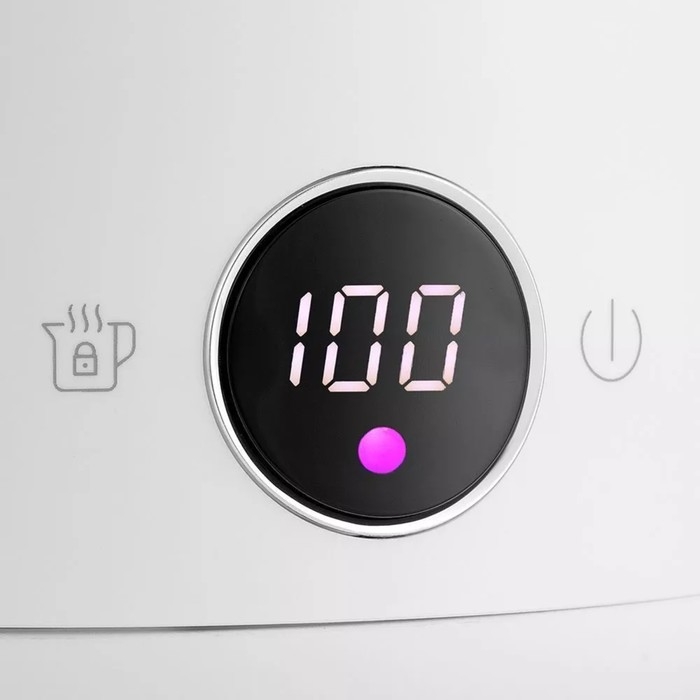 Чайник электрический Kitfort KT-6196-2, металл, 1.5 л, 2200 Вт, белый Чайник электрический Kitfort KT-6196-2, металл, 1.5 л, 2200 Вт, белый