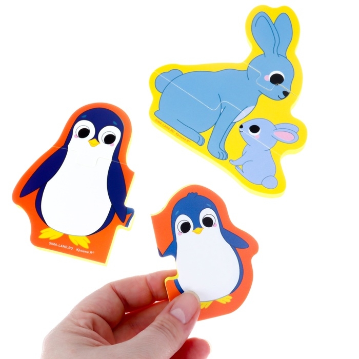 Мягкий пазл для малышей &laquo;Мамы и малыши&raquo;, 5 пазлов, Крошка Я