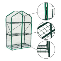 Парник-стеллаж, 3 полки, 110 × 65 × 40 см, металлический каркас d = 16 мм, чехол плёнка 100 мкм Парник-стеллаж, 3 полки, 110 × 65 × 40 см, металлический каркас d = 16 мм, чехол плёнка 100 мкм