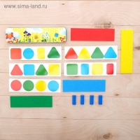 Логическая пирамидка &laquo;Цвета и формы&raquo;, материал EVA, карточки с заданиями, по методике Монтессори