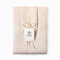 Комплект штор для кухни Этель "Magnifica" 140х180 см-2 шт, подхваты 2 шт, лен 100%,180гр/м2