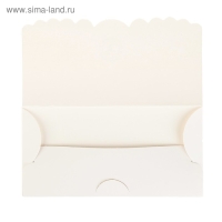 Конверт для денег "С Днём Рождения!" ручная работа, белые тюльпаны Конверт для денег "С Днём Рождения!" ручная работа, белые тюльпаны