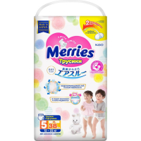 Подгузники-трусики Merries, размер XL (12-22 кг) 38 шт Подгузники-трусики Merries, размер XL (12-22 кг) 38 шт