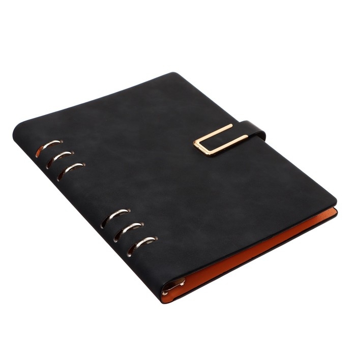 Органайзер на кольцах, формат А5, 90 листов, линия, с хлястиком, обложка кожзам МИКС Органайзер на кольцах, формат А5, 90 листов, линия, с хлястиком, обложка кожзам МИКС