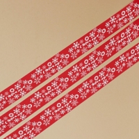 Лента атласная декоративная &laquo;С Новым годом!&raquo;, 1,5 см &times; 5 м