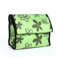 Сумка хозяйственная складная на липучке, 2 колеса, цвет зелёный Сумка хозяйственная складная на липучке, 2 колеса, цвет зелёный