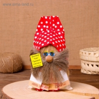 Оберег «Домовой с рублями», микс Оберег «Домовой с рублями», микс