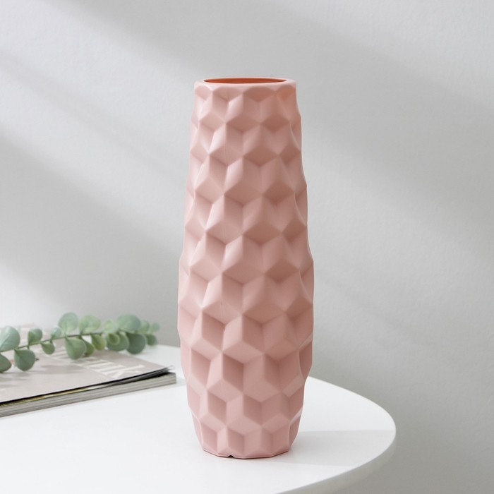 Ваза для цветов, 7×6,5×26 см, 1,3 л, цвет МИКС Ваза для цветов, 7×6,5×26 см, 1,3 л, цвет МИКС