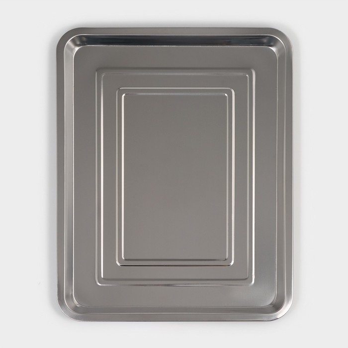 Поднос из нержавеющей стали, 45×35×2 см Поднос из нержавеющей стали, 45×35×2 см
