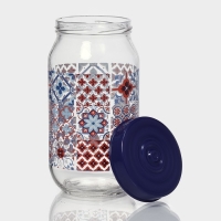 Банка стеклянная для сыпучих продуктов &laquo;Мозаика&raquo;, 1 л