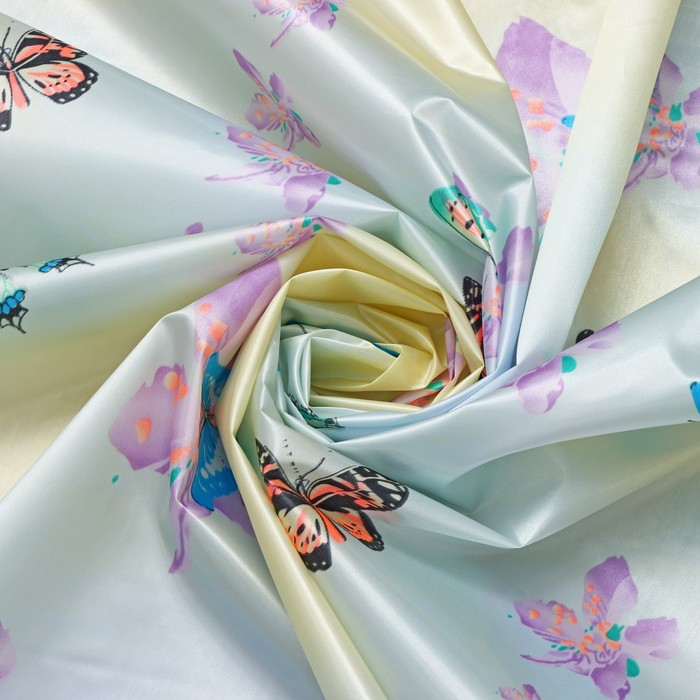 Штора для ванны Доляна &laquo;Бабочки в небе&raquo;, 165&times;180 см, полиэстер