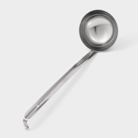 Половник из нержавеющей стали Доляна Everyday, 250 мл, 44&times;10,5 см, цвет серебряный